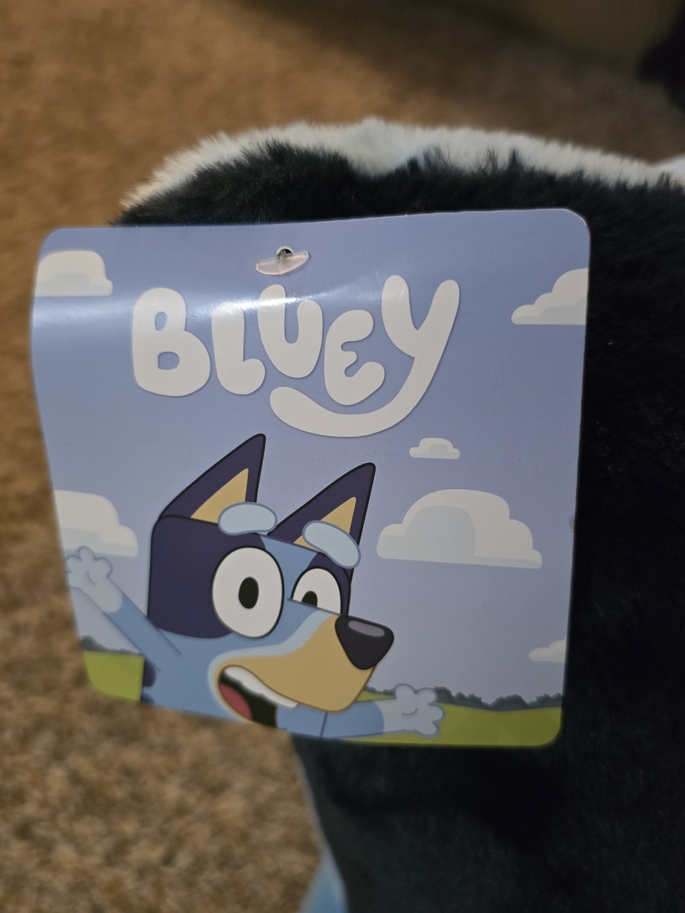 Bluey Plush Face Body Pillow 18"x30" Super Soft Plush Gift New - Picture 5 of 6
